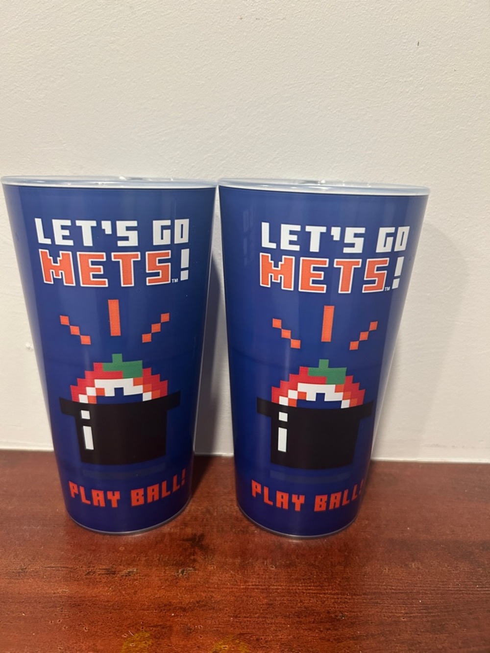 New York Mets LET'S GO METS! Plastic Cups